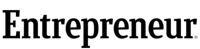 the entrepreneur logo on a black background