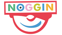 the logo for noggin
